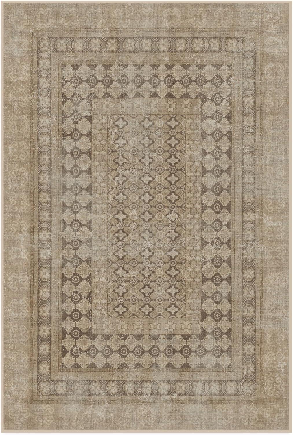 imageRUGGABLE Machine Washable Area Rug Founders Cyrus Black 2x3 StainResistant NonSlip Small Washable Rugs for Living Room Bedroom Hallway Entryway ampamp Officewith Standard PadCyrus Rose Gold Cushioned Pad