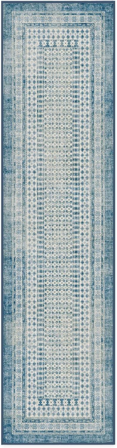 imageRUGGABLE Machine Washable Area Rug Founders Cyrus Black 2x3 StainResistant NonSlip Small Washable Rugs for Living Room Bedroom Hallway Entryway ampamp Officewith Standard PadCyrus Ocean Ivory Cushioned Pad