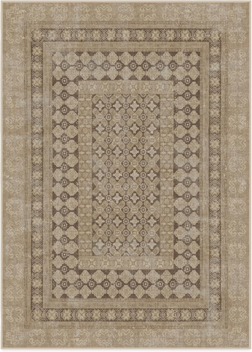 imageRUGGABLE Machine Washable Area Rug Founders Cyrus Black 2x3 StainResistant NonSlip Small Washable Rugs for Living Room Bedroom Hallway Entryway ampamp Officewith Standard PadCyrus Rose Gold Standard Pad