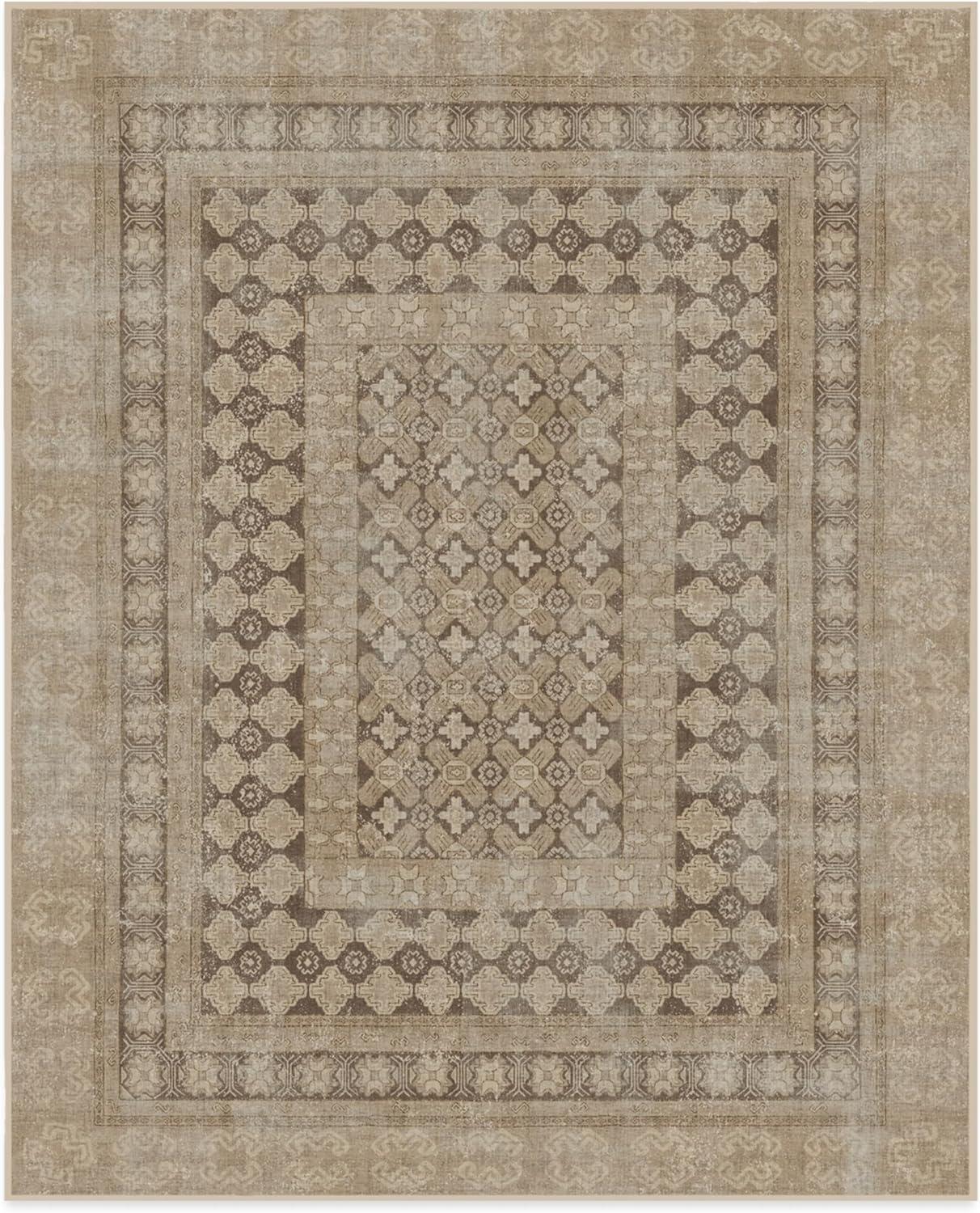 imageRUGGABLE Machine Washable Area Rug Founders Cyrus Black 2x3 StainResistant NonSlip Small Washable Rugs for Living Room Bedroom Hallway Entryway ampamp Officewith Standard PadCyrus Rose Gold Cushioned Pad