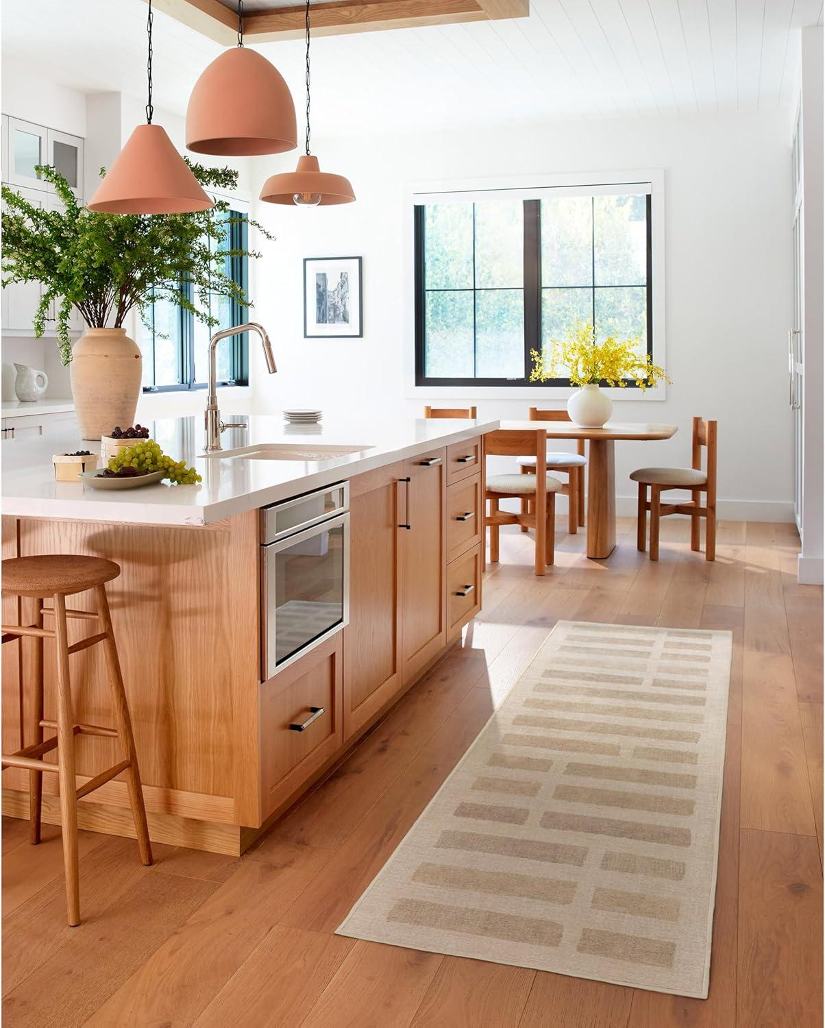 imageRUGGABLE Machine Washable Area Rug Founders Cyrus Black 2x3 StainResistant NonSlip Small Washable Rugs for Living Room Bedroom Hallway Entryway ampamp Officewith Standard PadLaine Ivory Natural Cushioned Pad