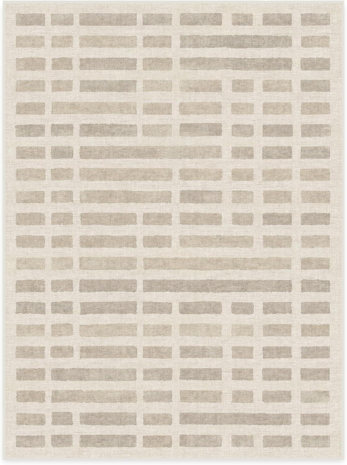 imageRUGGABLE Machine Washable Area Rug Founders Cyrus Black 2x3 StainResistant NonSlip Small Washable Rugs for Living Room Bedroom Hallway Entryway ampamp Officewith Standard PadLaine Ivory Natural Standard Pad