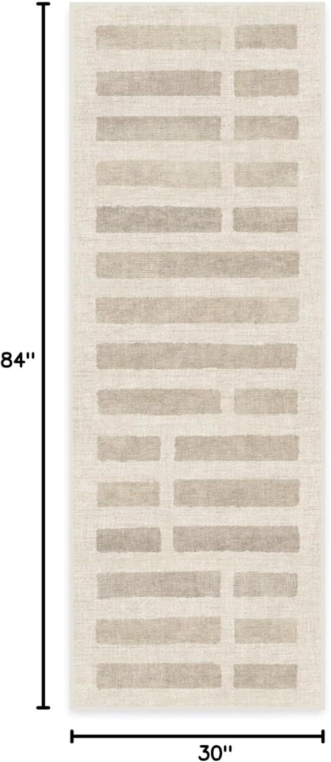 imageRUGGABLE Machine Washable Area Rug Founders Cyrus Black 2x3 StainResistant NonSlip Small Washable Rugs for Living Room Bedroom Hallway Entryway ampamp Officewith Standard PadLaine Ivory Natural Standard Pad