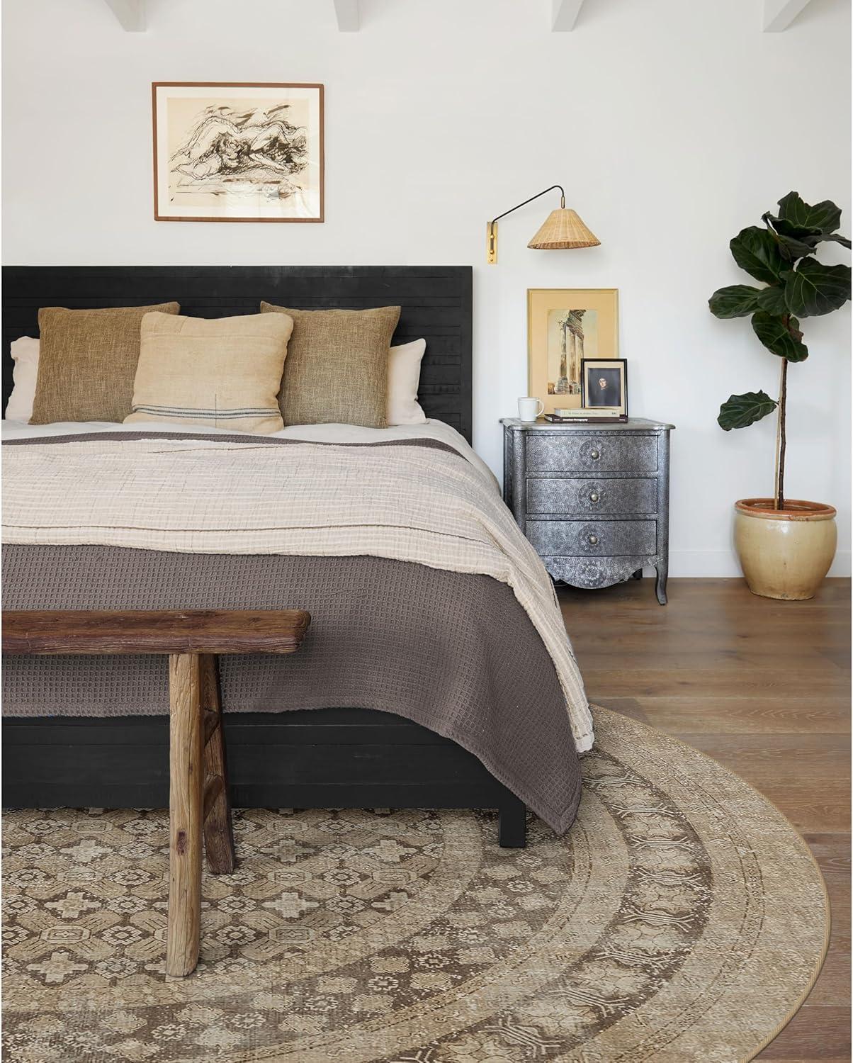 imageRUGGABLE Machine Washable Area Rug Founders Cyrus Black 2x3 StainResistant NonSlip Small Washable Rugs for Living Room Bedroom Hallway Entryway ampamp Officewith Standard PadCyrus Rose Gold Standard Pad