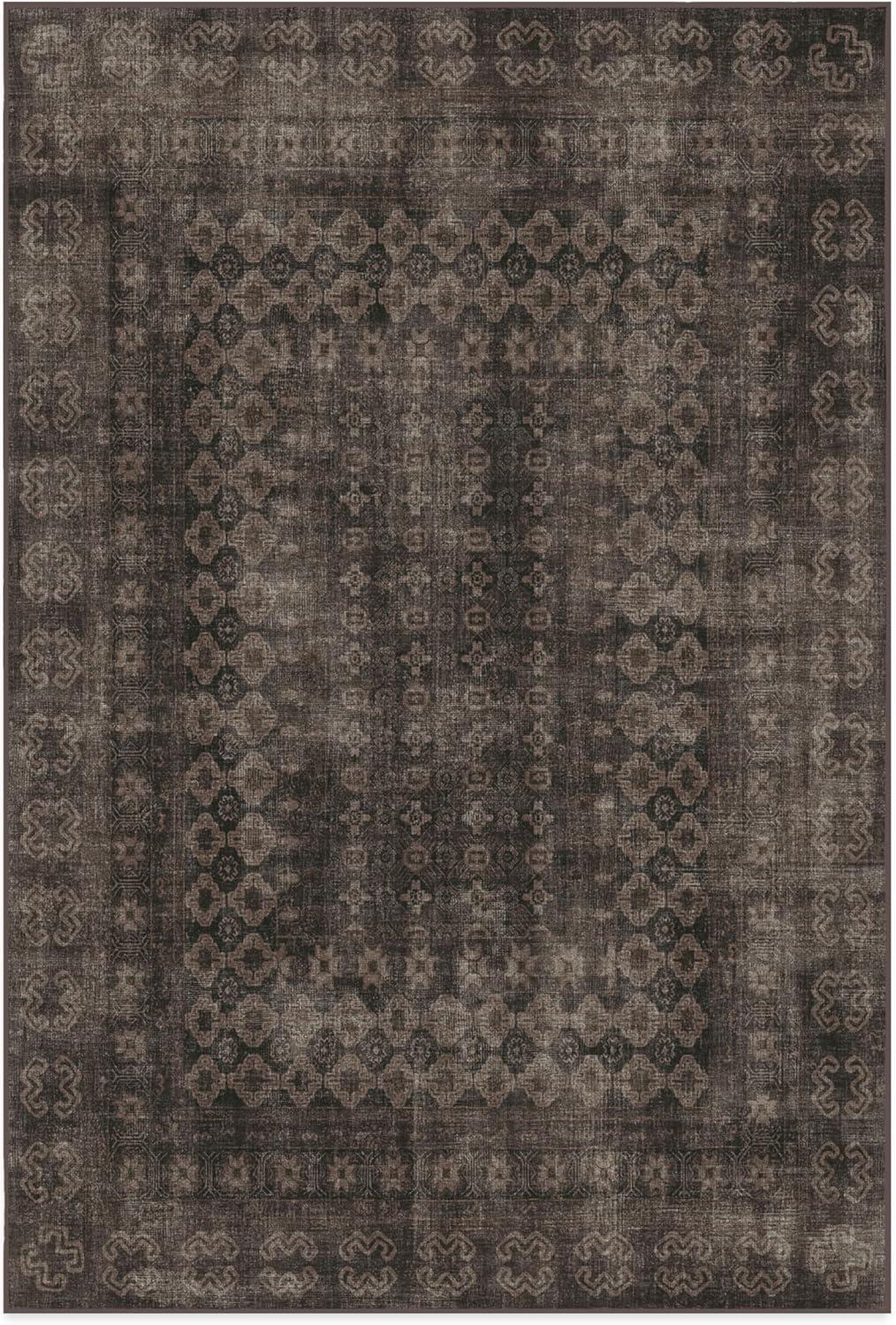 imageRUGGABLE Machine Washable Area Rug Founders Cyrus Black 2x3 StainResistant NonSlip Small Washable Rugs for Living Room Bedroom Hallway Entryway ampamp Officewith Standard PadCyrus Black Standard Pad