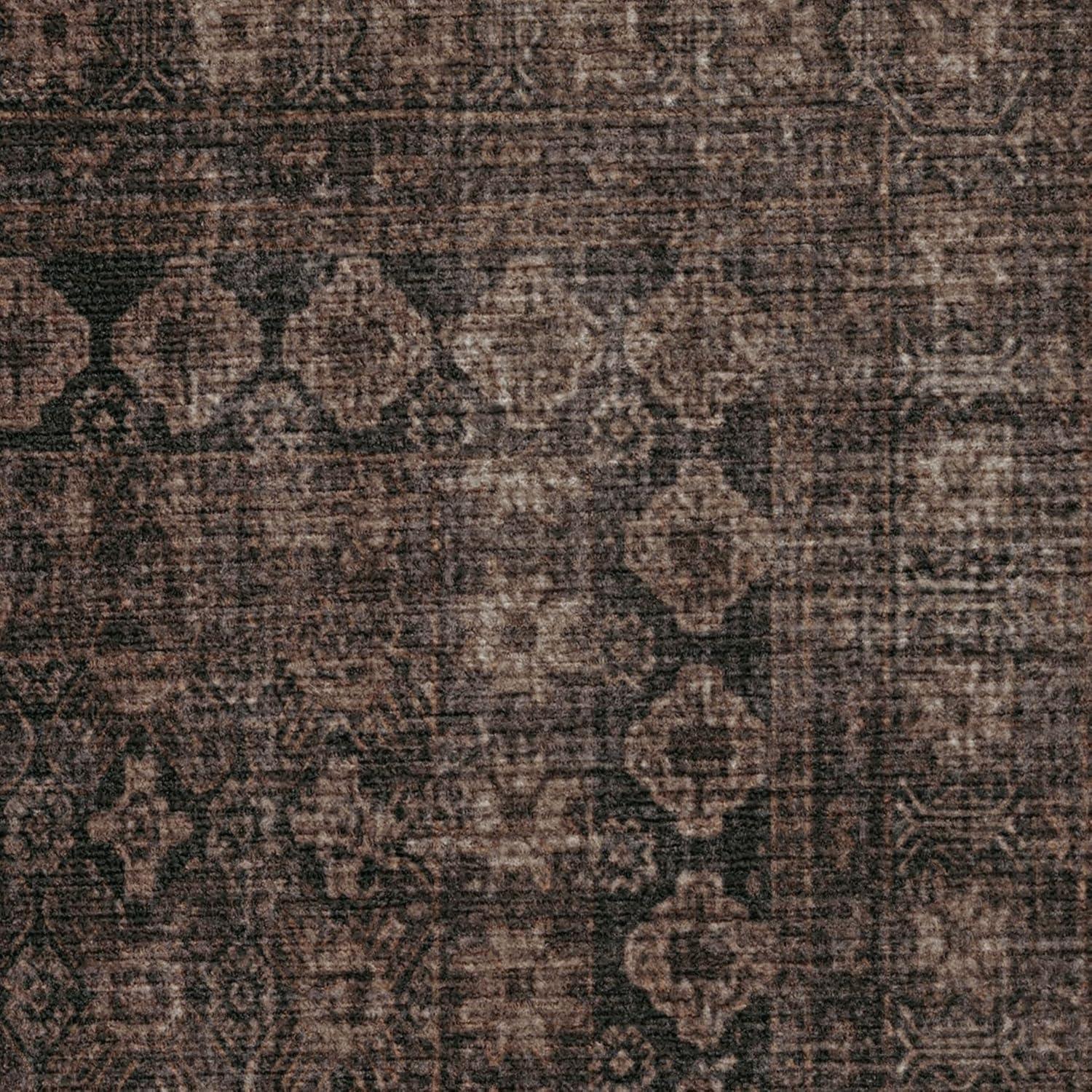 imageRUGGABLE Machine Washable Area Rug Founders Cyrus Black 2x3 StainResistant NonSlip Small Washable Rugs for Living Room Bedroom Hallway Entryway ampamp Officewith Standard PadCyrus Black Standard Pad