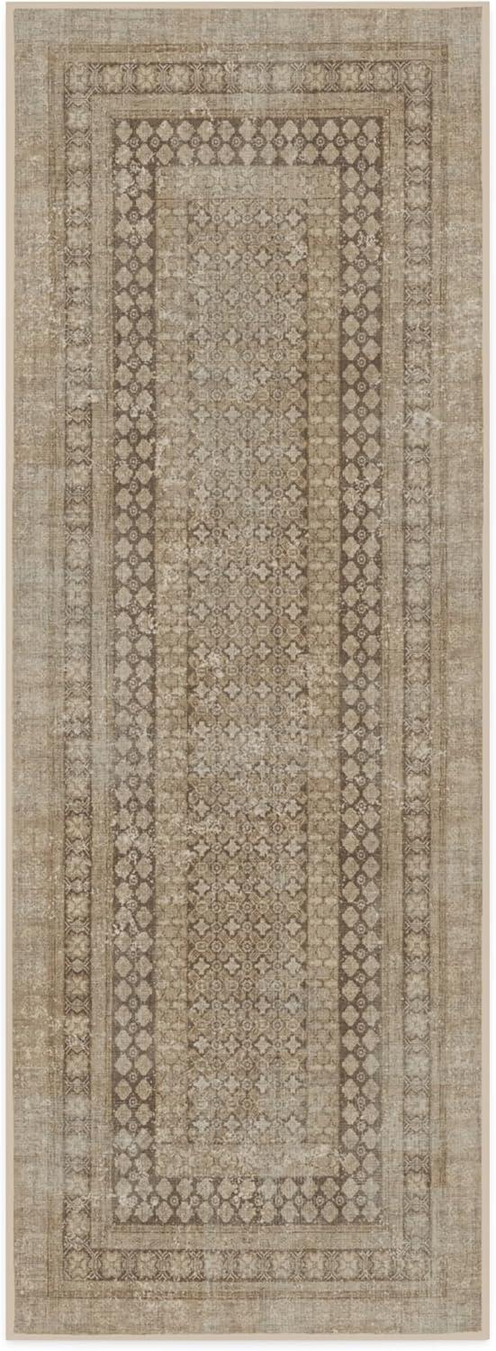 imageRUGGABLE Machine Washable Area Rug Founders Cyrus Black 2x3 StainResistant NonSlip Small Washable Rugs for Living Room Bedroom Hallway Entryway ampamp Officewith Standard PadCyrus Rose Gold Cushioned Pad