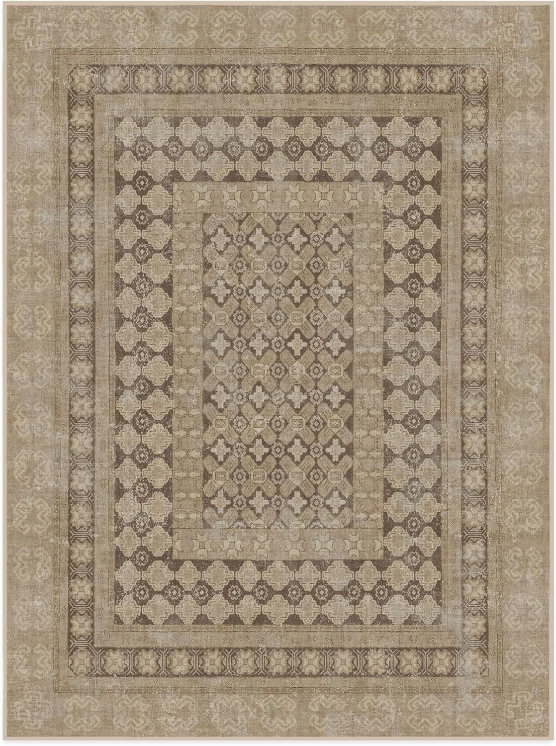 imageRUGGABLE Machine Washable Area Rug Founders Cyrus Black 2x3 StainResistant NonSlip Small Washable Rugs for Living Room Bedroom Hallway Entryway ampamp Officewith Standard PadCyrus Black Standard Pad