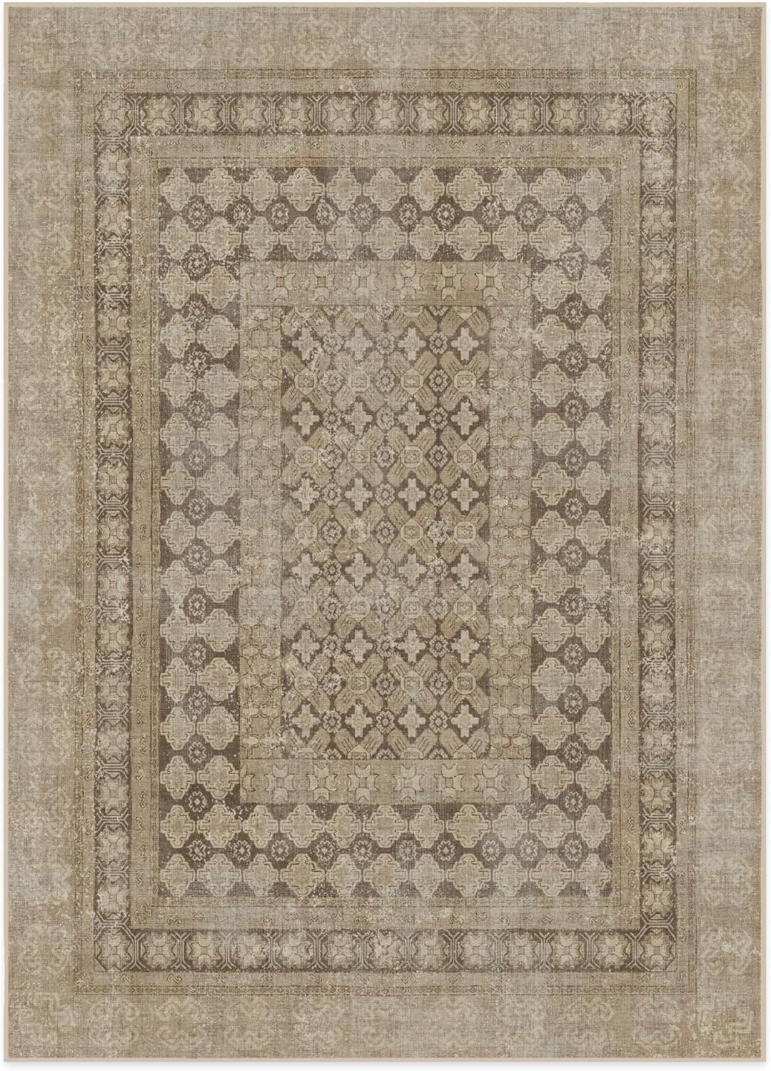 imageRUGGABLE Machine Washable Area Rug Founders Cyrus Black 2x3 StainResistant NonSlip Small Washable Rugs for Living Room Bedroom Hallway Entryway ampamp Officewith Standard PadCyrus Rose Gold Standard Pad