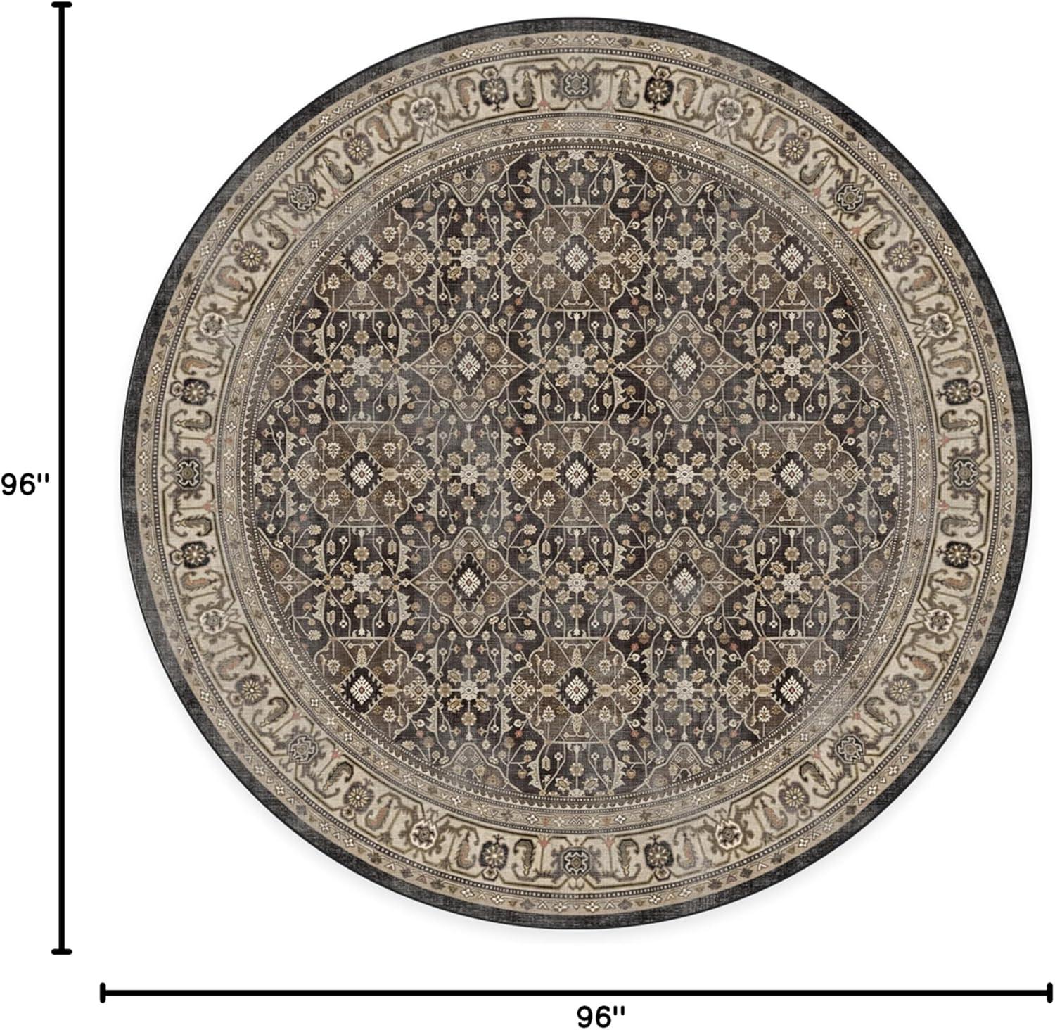 imageRUGGABLE Washable Area Rug Alessia Dark Wood 2x3 StainResistant NonSlip Small Machine Washable Rugs for Living Room Bedroom Hallway Entryway ampamp Bathroomwith Standard PadDark Wood Cushioned Pad