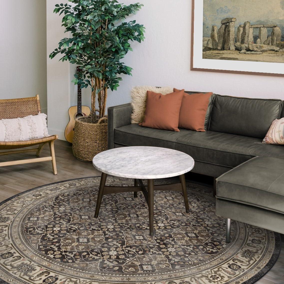 imageRUGGABLE Washable Area Rug Alessia Dark Wood 2x3 StainResistant NonSlip Small Machine Washable Rugs for Living Room Bedroom Hallway Entryway ampamp Bathroomwith Standard PadDark Wood Standard Pad