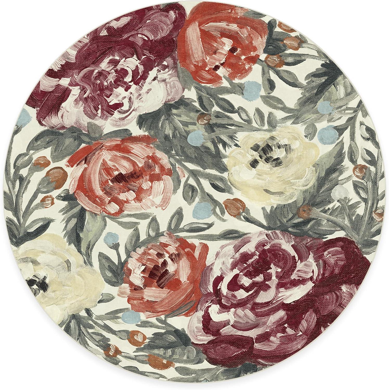 imageRUGGABLE Washable Area Rug Camellia Midnight 3x5 StainResistant NonSlip Small Machine Washable Rugs for Living Room Bedroom Hallway Entryway ampamp Officewith Standard PadCurrant Cushioned Pad