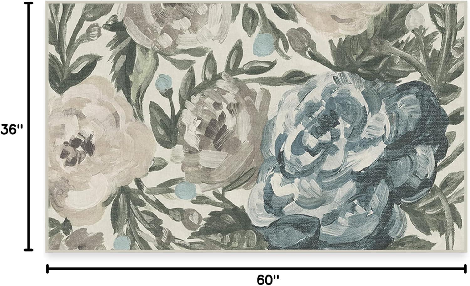 imageRUGGABLE Washable Area Rug Camellia Midnight 3x5 StainResistant NonSlip Small Machine Washable Rugs for Living Room Bedroom Hallway Entryway ampamp Officewith Standard PadJade Standard Pad