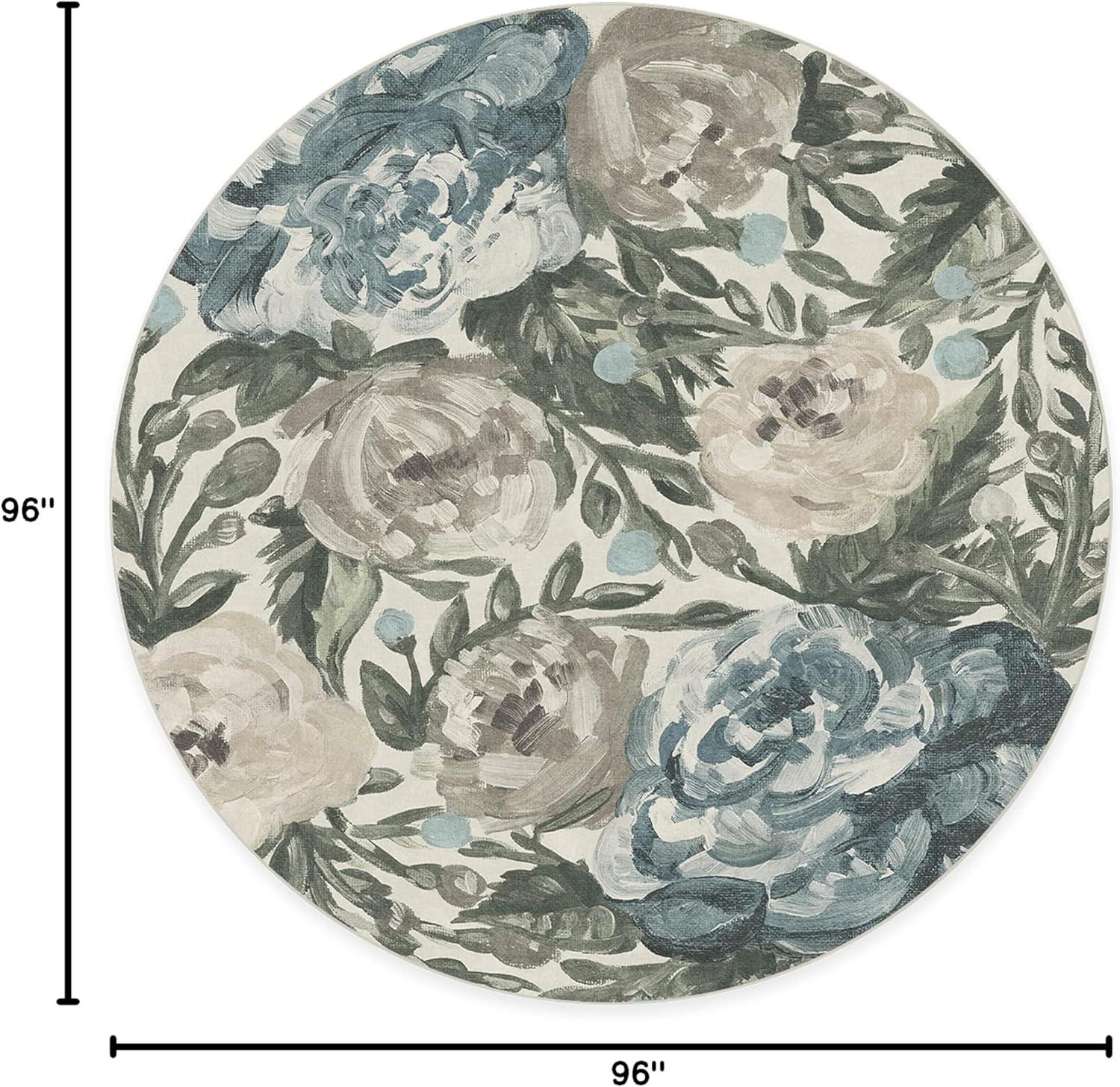 imageRUGGABLE Washable Area Rug Camellia Midnight 3x5 StainResistant NonSlip Small Machine Washable Rugs for Living Room Bedroom Hallway Entryway ampamp Officewith Standard PadJade Cushioned Pad