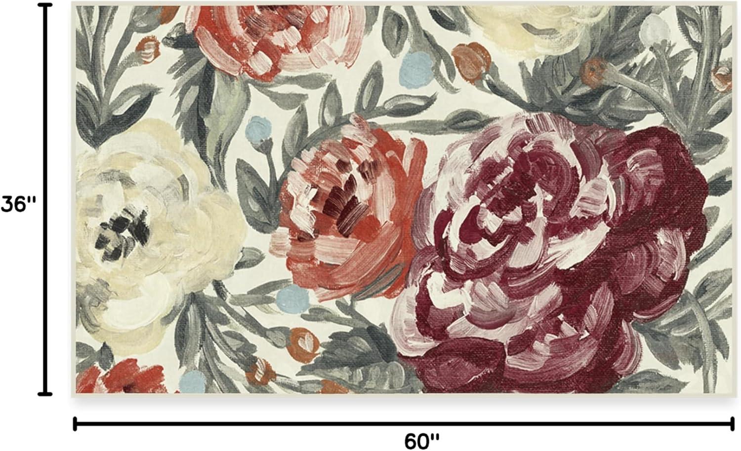 imageRUGGABLE Washable Area Rug Camellia Midnight 3x5 StainResistant NonSlip Small Machine Washable Rugs for Living Room Bedroom Hallway Entryway ampamp Officewith Standard PadCurrant Cushioned Pad