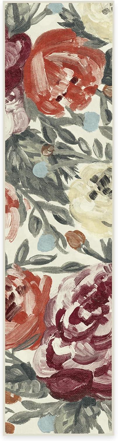 imageRUGGABLE Washable Area Rug Camellia Midnight 3x5 StainResistant NonSlip Small Machine Washable Rugs for Living Room Bedroom Hallway Entryway ampamp Officewith Standard PadCurrant Standard Pad