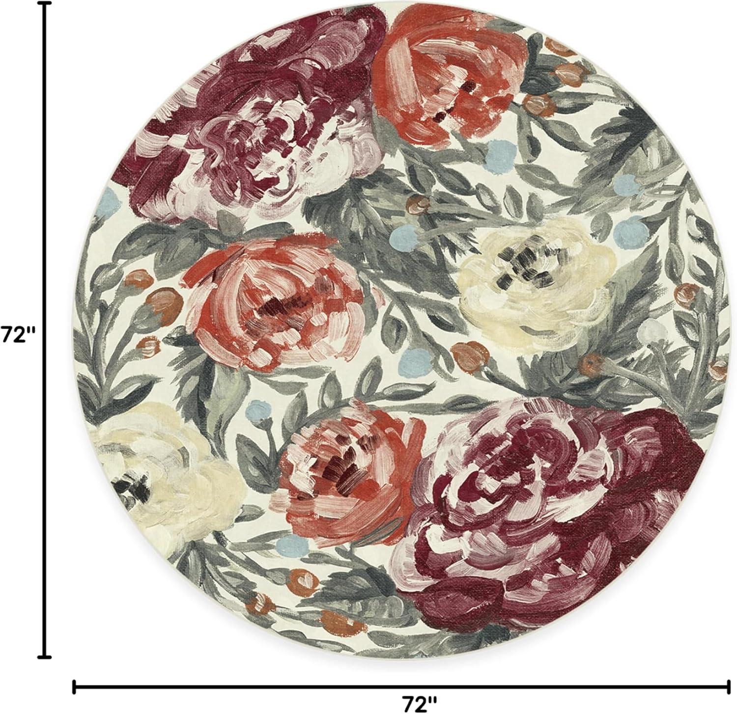 imageRUGGABLE Washable Area Rug Camellia Midnight 3x5 StainResistant NonSlip Small Machine Washable Rugs for Living Room Bedroom Hallway Entryway ampamp Officewith Standard PadCurrant Cushioned Pad