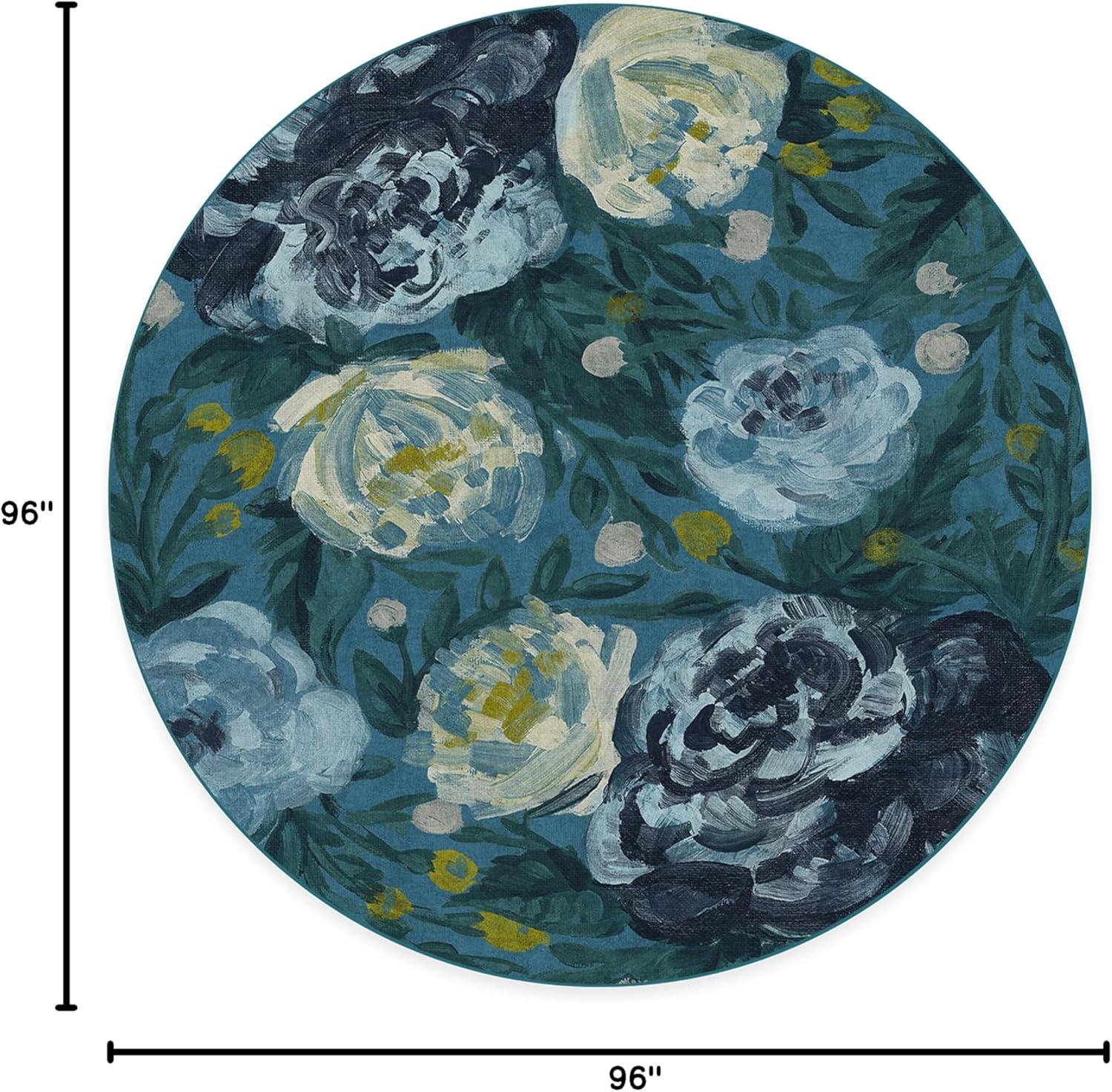 imageRUGGABLE Washable Area Rug Camellia Midnight 3x5 StainResistant NonSlip Small Machine Washable Rugs for Living Room Bedroom Hallway Entryway ampamp Officewith Standard PadMidnight Standard Pad