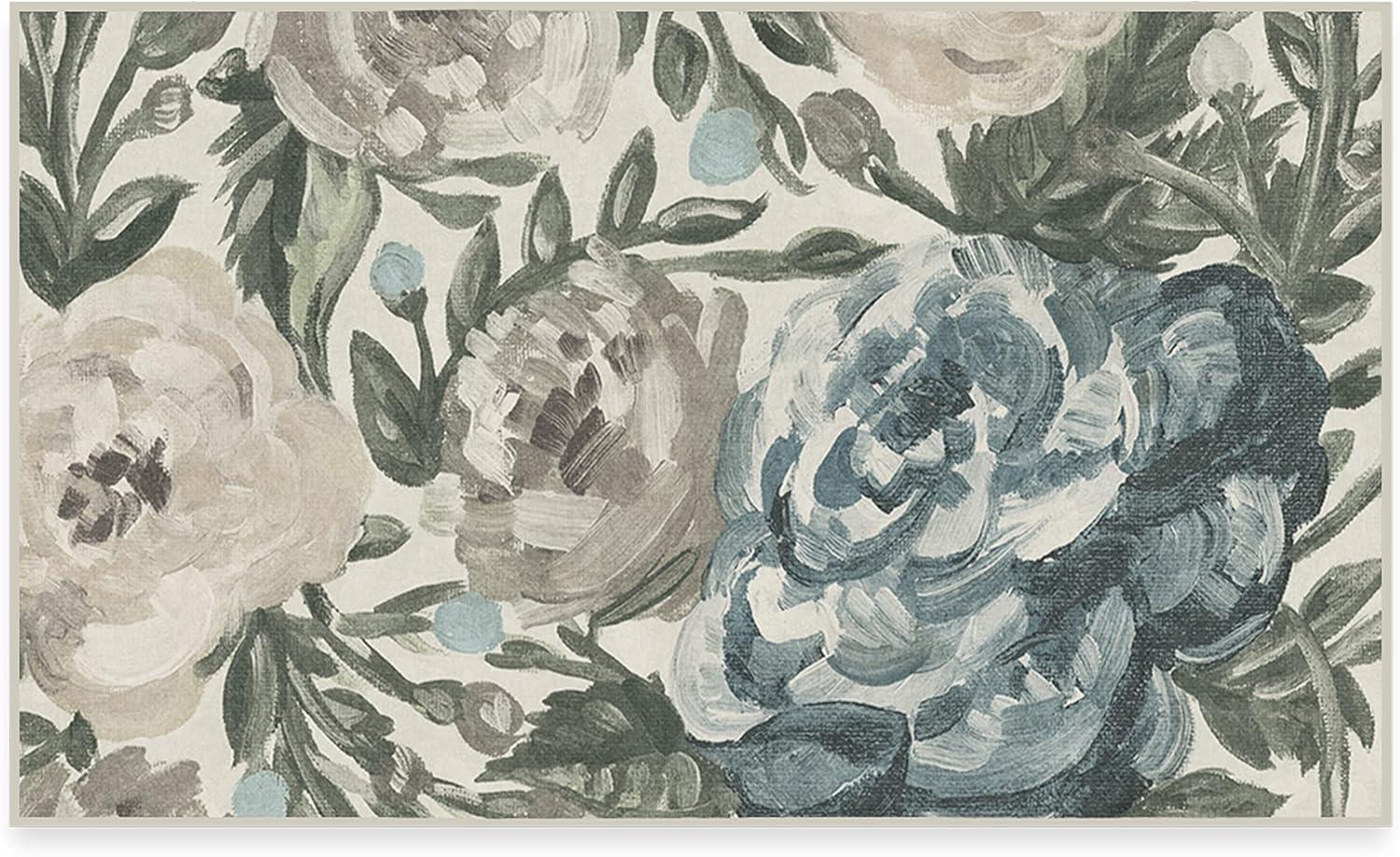 imageRUGGABLE Washable Area Rug Camellia Midnight 3x5 StainResistant NonSlip Small Machine Washable Rugs for Living Room Bedroom Hallway Entryway ampamp Officewith Standard PadJade Cushioned Pad