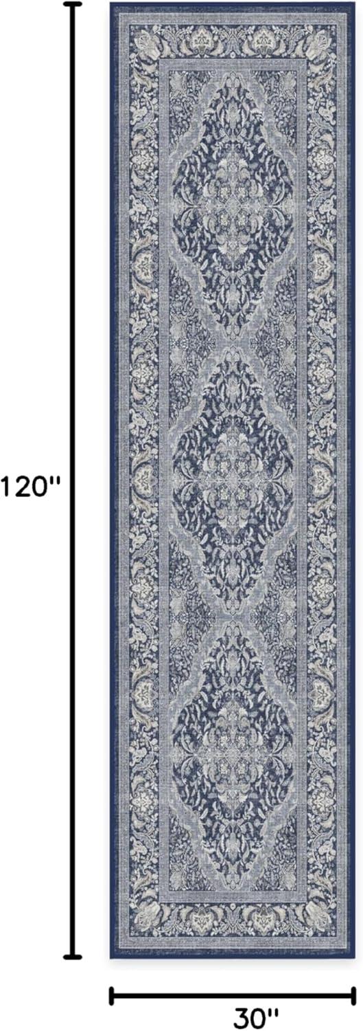 imageRUGGABLE Washable Area Rug Outdoor Allura Copper Sage 5x7 StainResistant NonSlip Medium Machine Washable Rugs for Entryway Patio Balcony Deck ampamp Porchwith Standard PadAllura Soft Navy Standard Pad