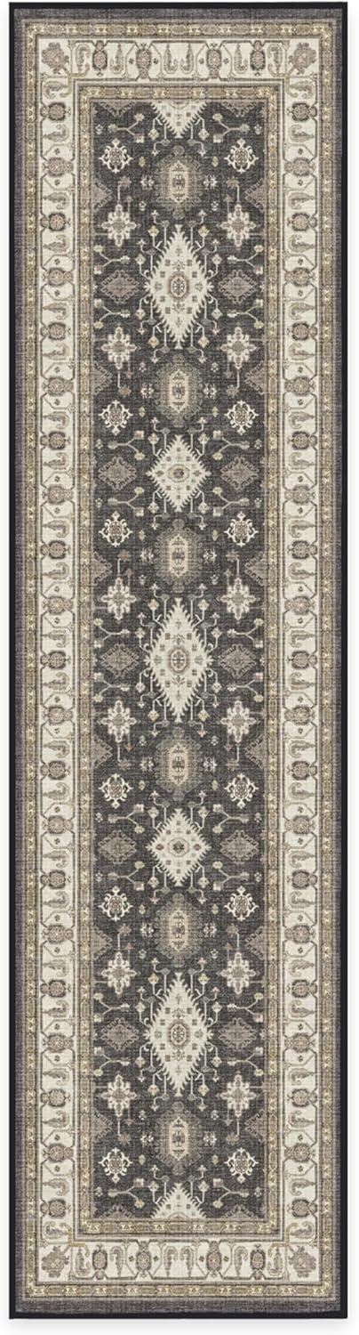 imageRUGGABLE Washable Area Rug Outdoor Allura Copper Sage 5x7 StainResistant NonSlip Medium Machine Washable Rugs for Entryway Patio Balcony Deck ampamp Porchwith Standard PadRanier Dark Wood Standard Pad