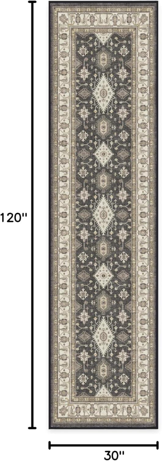 imageRUGGABLE Washable Area Rug Outdoor Allura Copper Sage 5x7 StainResistant NonSlip Medium Machine Washable Rugs for Entryway Patio Balcony Deck ampamp Porchwith Standard PadRanier Dark Wood Standard Pad