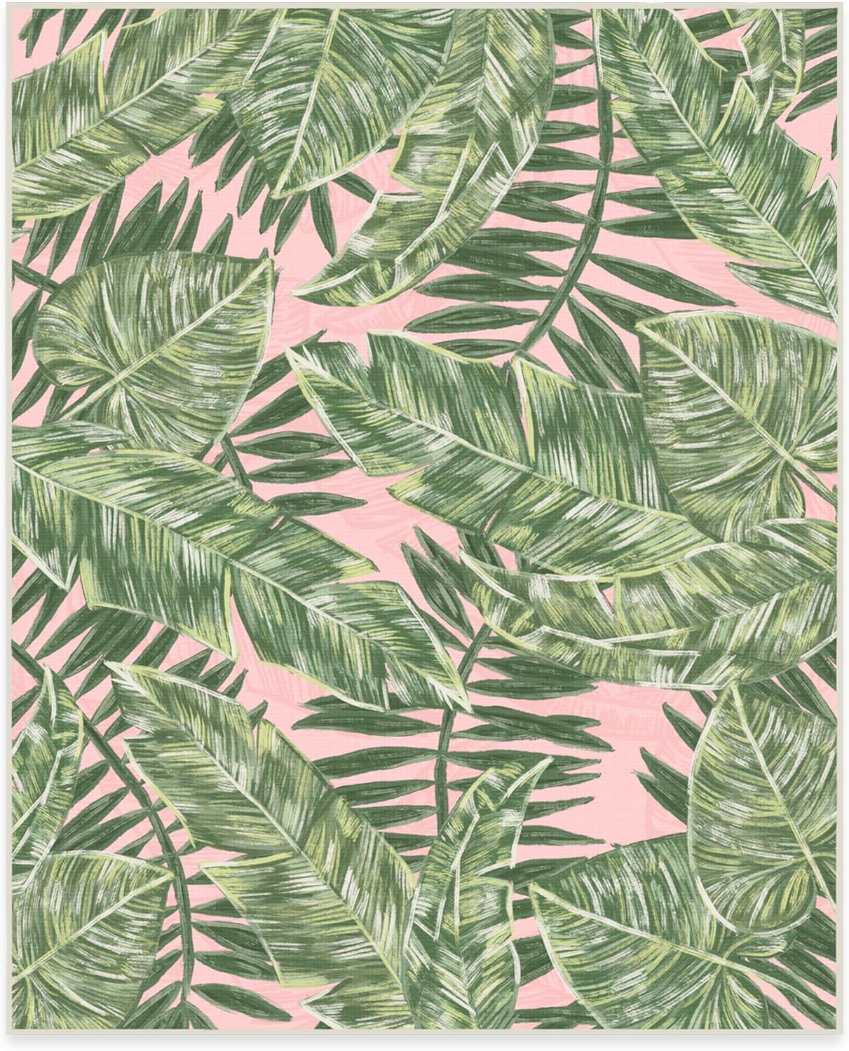 imageRUGGABLE Washable Area Rug Outdoor Watercolor Waves Copper Jade 5x7 StainResistant NonSlip Medium Machine Washable Rugs for Entryway Patio Balcony Deck ampamp Porchwith Standard PadFilifera Palm Pink Standard Pad