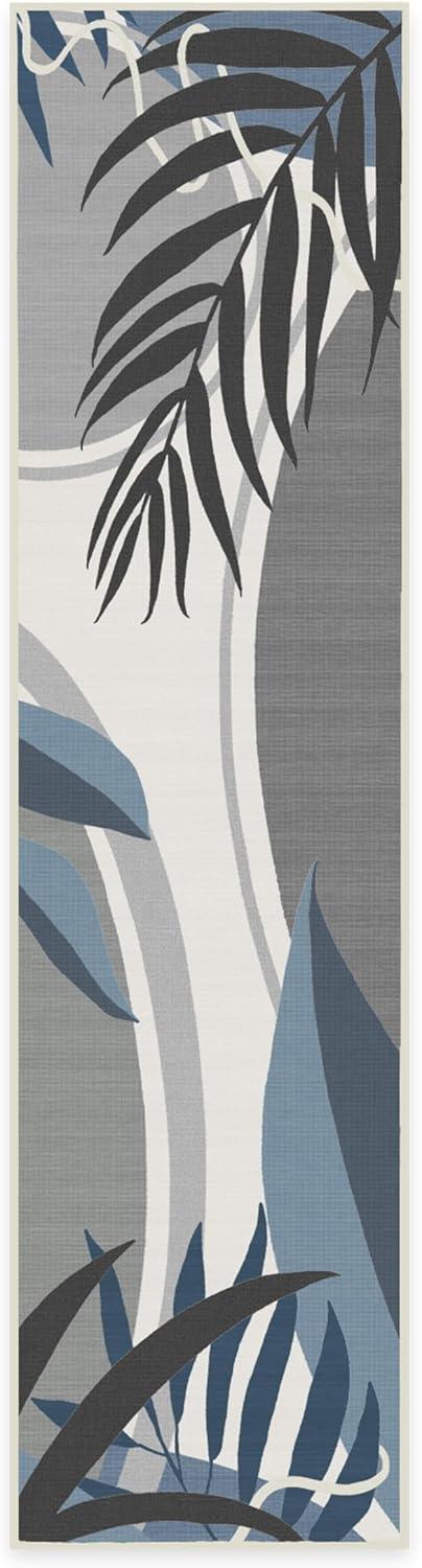 imageRUGGABLE Washable Area Rug Outdoor Watercolor Waves Copper Jade 5x7 StainResistant NonSlip Medium Machine Washable Rugs for Entryway Patio Balcony Deck ampamp Porchwith Standard PadTulum Ivory Blue Standard Pad