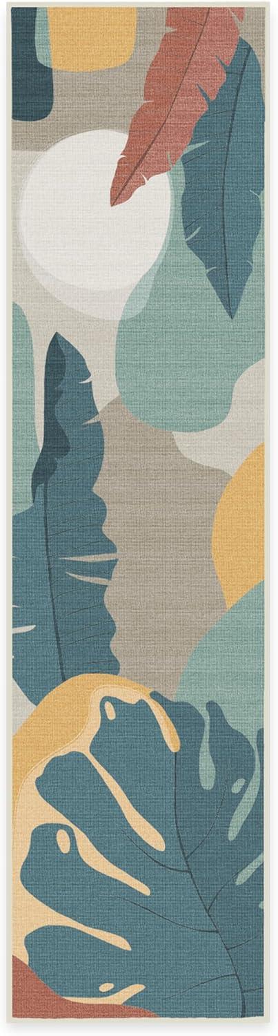 imageRUGGABLE Washable Area Rug Outdoor Watercolor Waves Copper Jade 5x7 StainResistant NonSlip Medium Machine Washable Rugs for Entryway Patio Balcony Deck ampamp Porchwith Standard PadHavana Multicolor Standard Pad