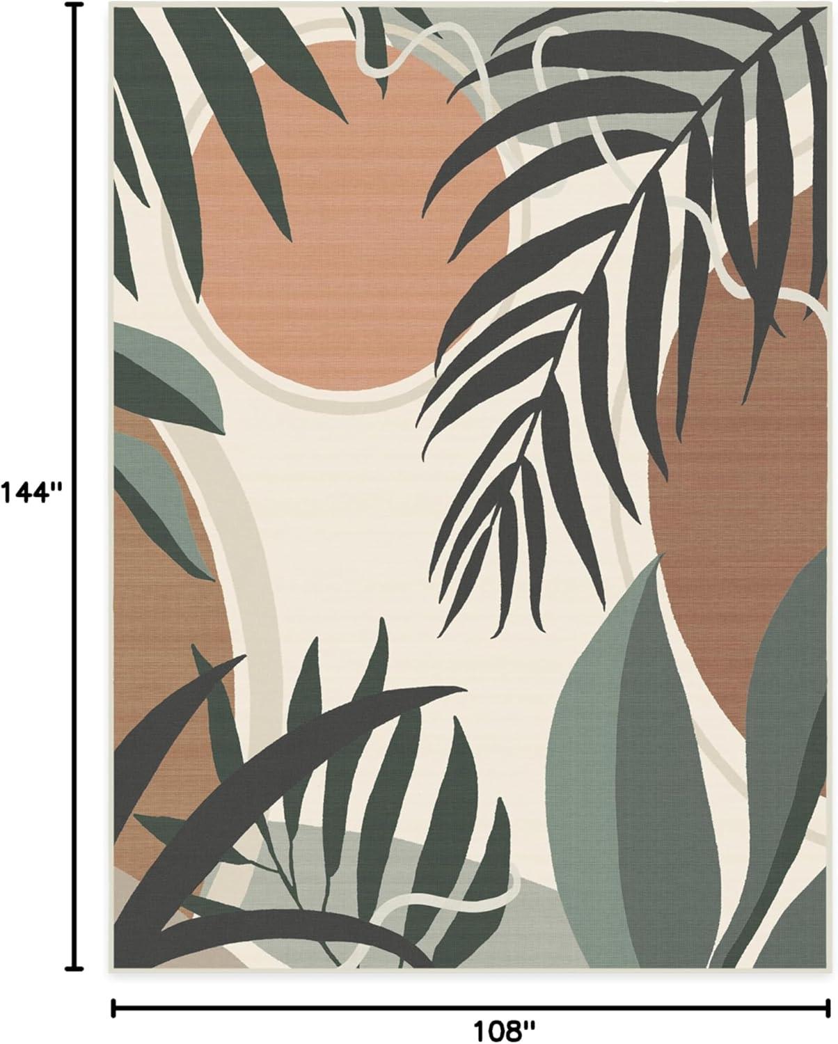 imageRUGGABLE Washable Area Rug Outdoor Watercolor Waves Copper Jade 5x7 StainResistant NonSlip Medium Machine Washable Rugs for Entryway Patio Balcony Deck ampamp Porchwith Standard PadTulum Desert Sage Standard Pad