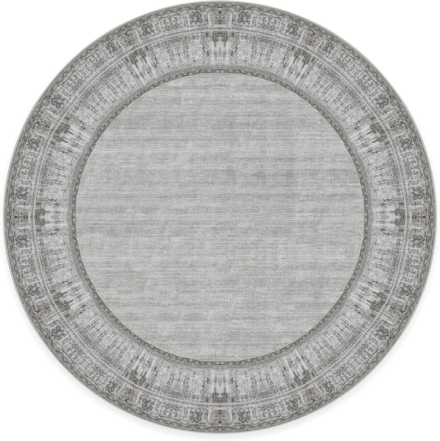 imageRUGGABLE Washable Area Rug Zinnia Blue 3x5 StainResistant NonSlip Small Machine Washable Rugs for Living Room Bedroom Hallway Entryway ampamp Officewith Standard PadGrey Cushioned Pad