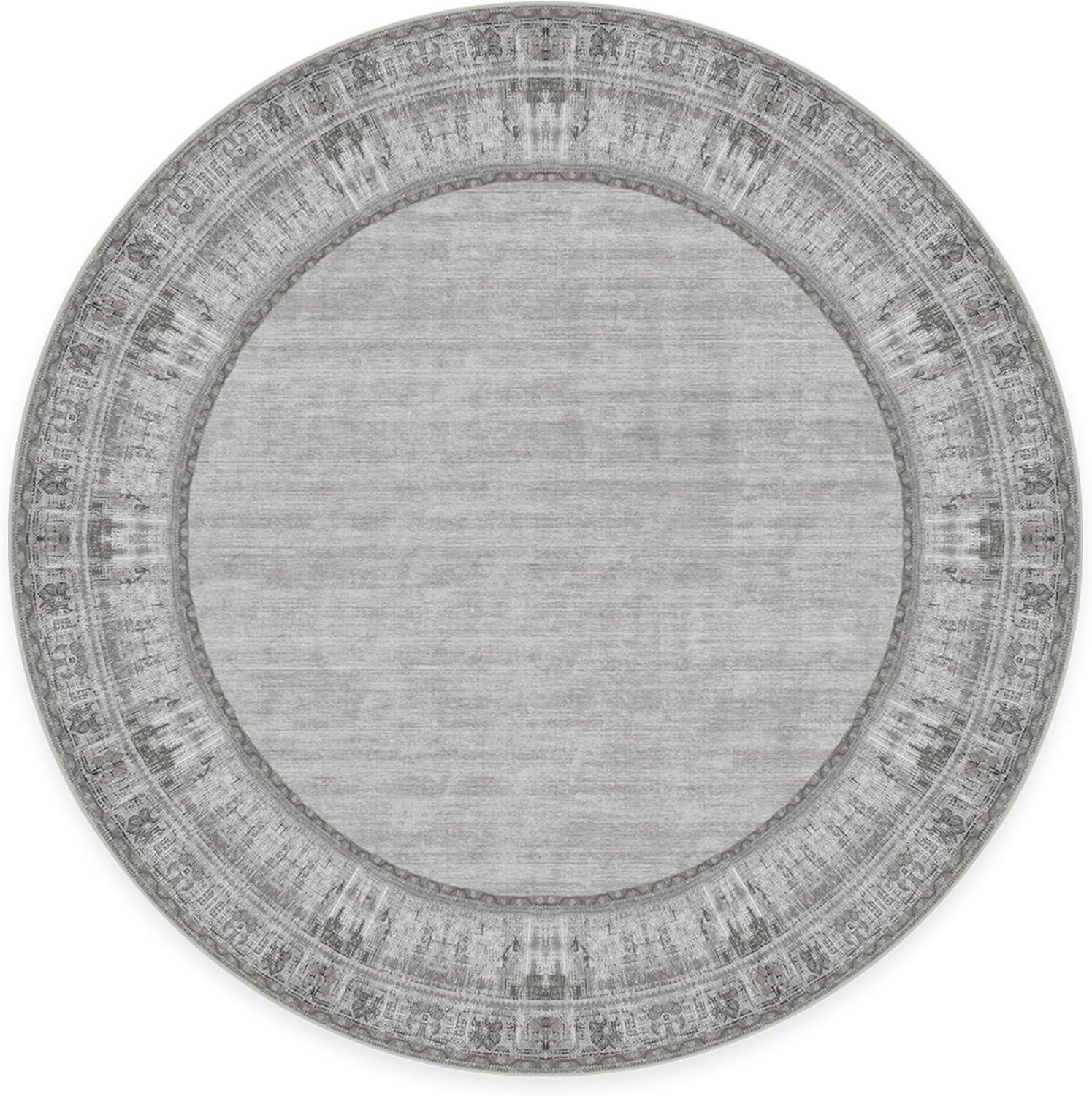 imageRUGGABLE Washable Area Rug Zinnia Blue 3x5 StainResistant NonSlip Small Machine Washable Rugs for Living Room Bedroom Hallway Entryway ampamp Officewith Standard PadGrey Standard Pad