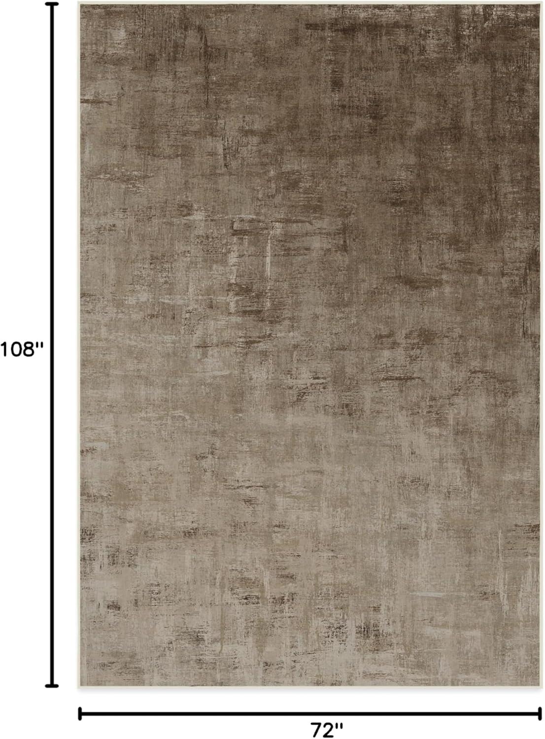 imageRUGGABLE Washable Modern Area Rug Impasto Natural 3x5 StainResistant NonSlip Small Machine Washable Rugs for Living Room Bedroom Hallway Entryway ampamp Officewith Standard PadNatural Cushioned Pad