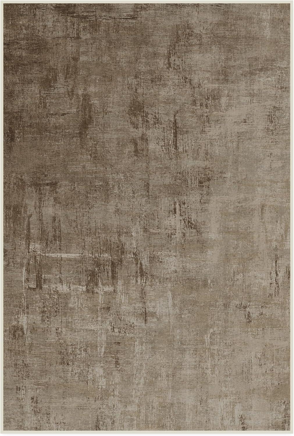 imageRUGGABLE Washable Modern Area Rug Impasto Natural 3x5 StainResistant NonSlip Small Machine Washable Rugs for Living Room Bedroom Hallway Entryway ampamp Officewith Standard PadNatural Cushioned Pad