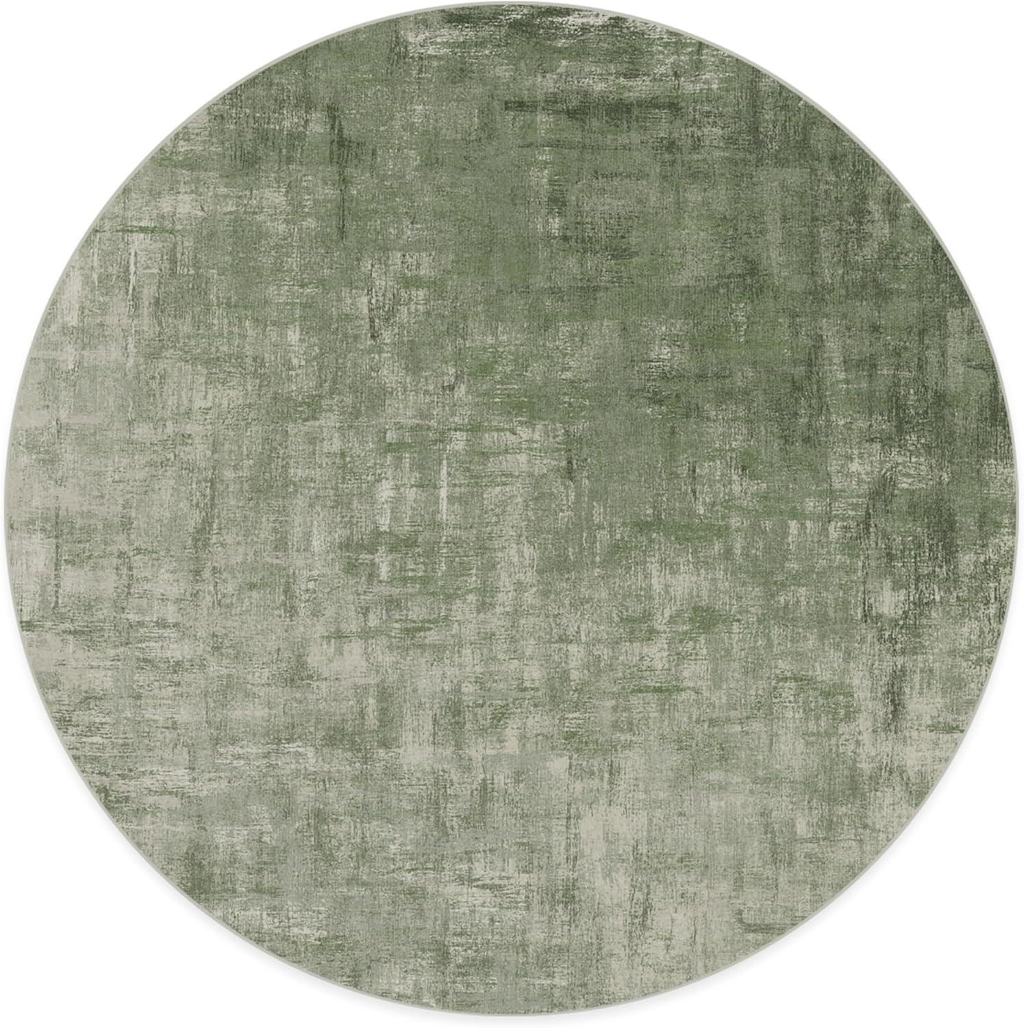 imageRUGGABLE Washable Modern Area Rug Impasto Natural 3x5 StainResistant NonSlip Small Machine Washable Rugs for Living Room Bedroom Hallway Entryway ampamp Officewith Standard PadSage Green Cushioned Pad