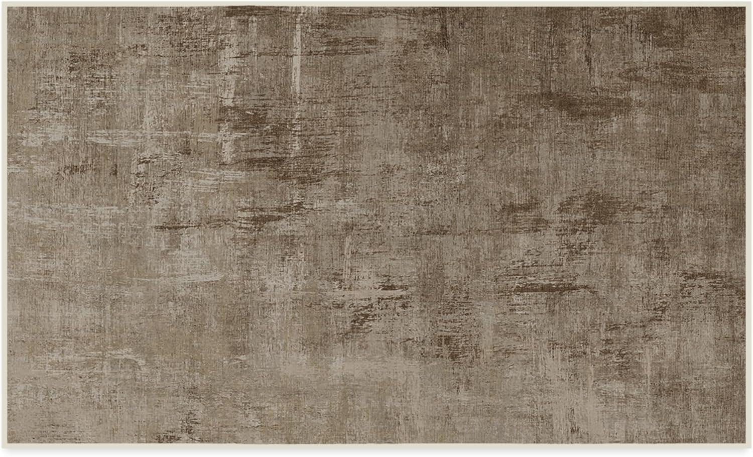 imageRUGGABLE Washable Modern Area Rug Impasto Natural 3x5 StainResistant NonSlip Small Machine Washable Rugs for Living Room Bedroom Hallway Entryway ampamp Officewith Standard PadNatural Standard Pad