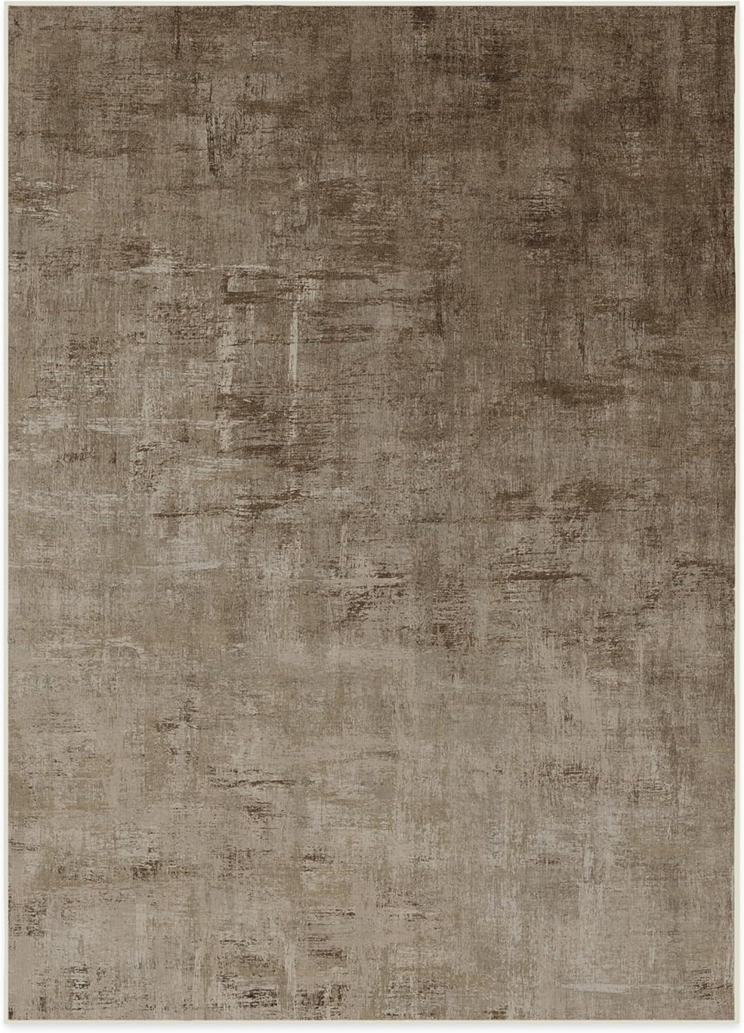 imageRUGGABLE Washable Modern Area Rug Impasto Natural 3x5 StainResistant NonSlip Small Machine Washable Rugs for Living Room Bedroom Hallway Entryway ampamp Officewith Standard PadNatural Standard Pad