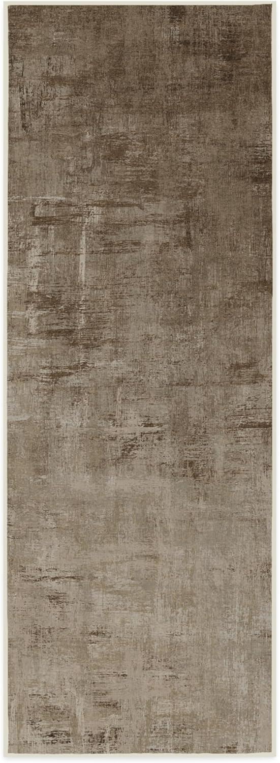 imageRUGGABLE Washable Modern Area Rug Impasto Natural 3x5 StainResistant NonSlip Small Machine Washable Rugs for Living Room Bedroom Hallway Entryway ampamp Officewith Standard PadNatural Standard Pad