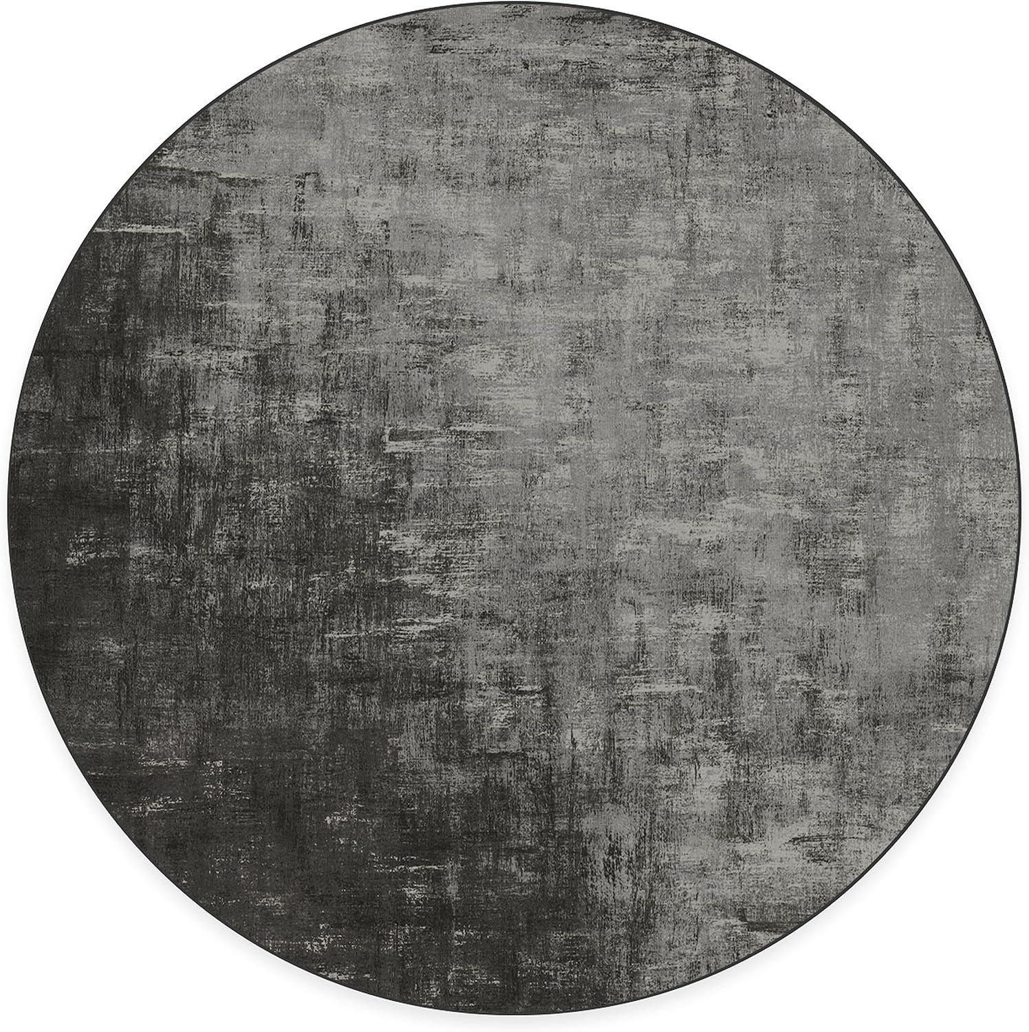imageRUGGABLE Washable Modern Area Rug Impasto Natural 3x5 StainResistant NonSlip Small Machine Washable Rugs for Living Room Bedroom Hallway Entryway ampamp Officewith Standard PadGreyscale Standard Pad