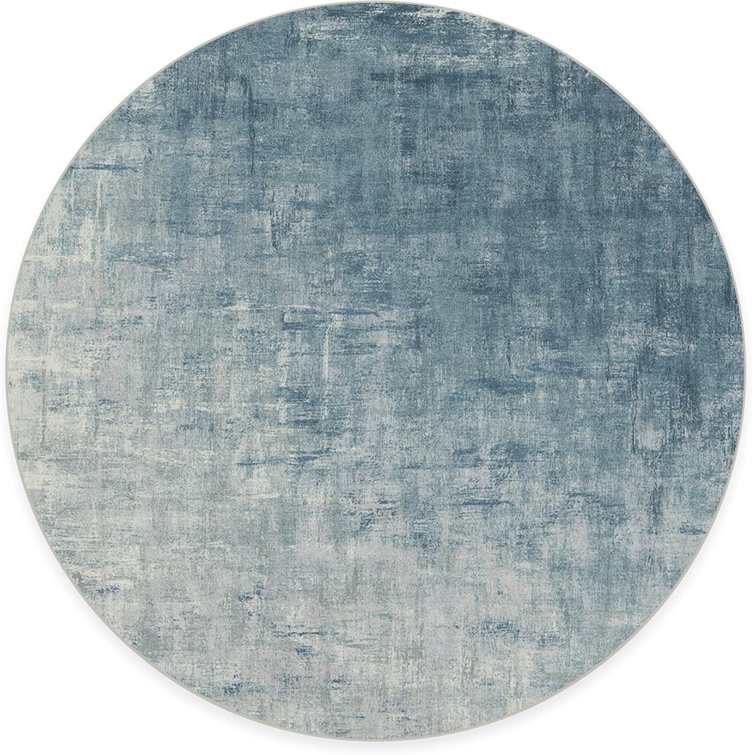 imageRUGGABLE Washable Modern Area Rug Impasto Natural 3x5 StainResistant NonSlip Small Machine Washable Rugs for Living Room Bedroom Hallway Entryway ampamp Officewith Standard PadSlate Blue Cushioned Pad