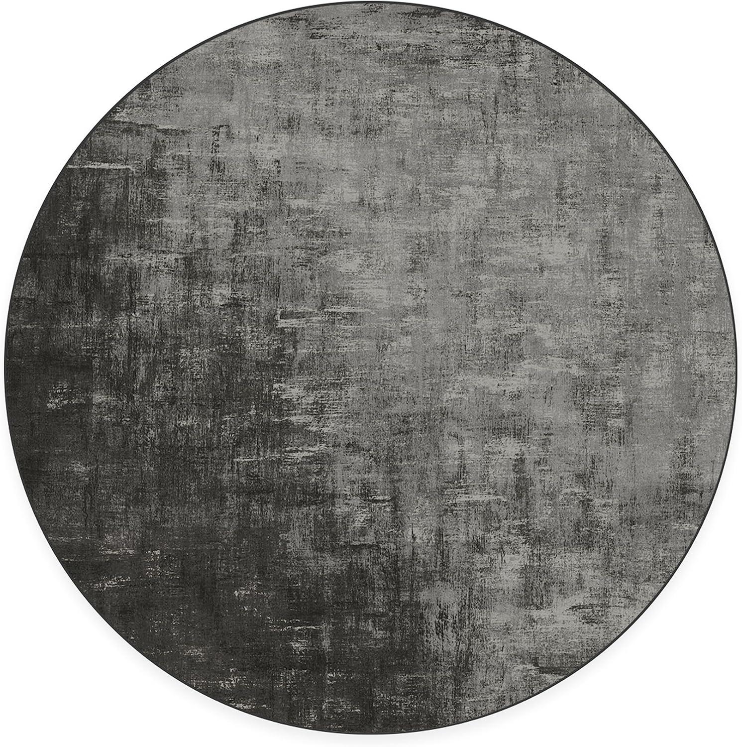 imageRUGGABLE Washable Modern Area Rug Impasto Natural 3x5 StainResistant NonSlip Small Machine Washable Rugs for Living Room Bedroom Hallway Entryway ampamp Officewith Standard PadGreyscale Standard Pad