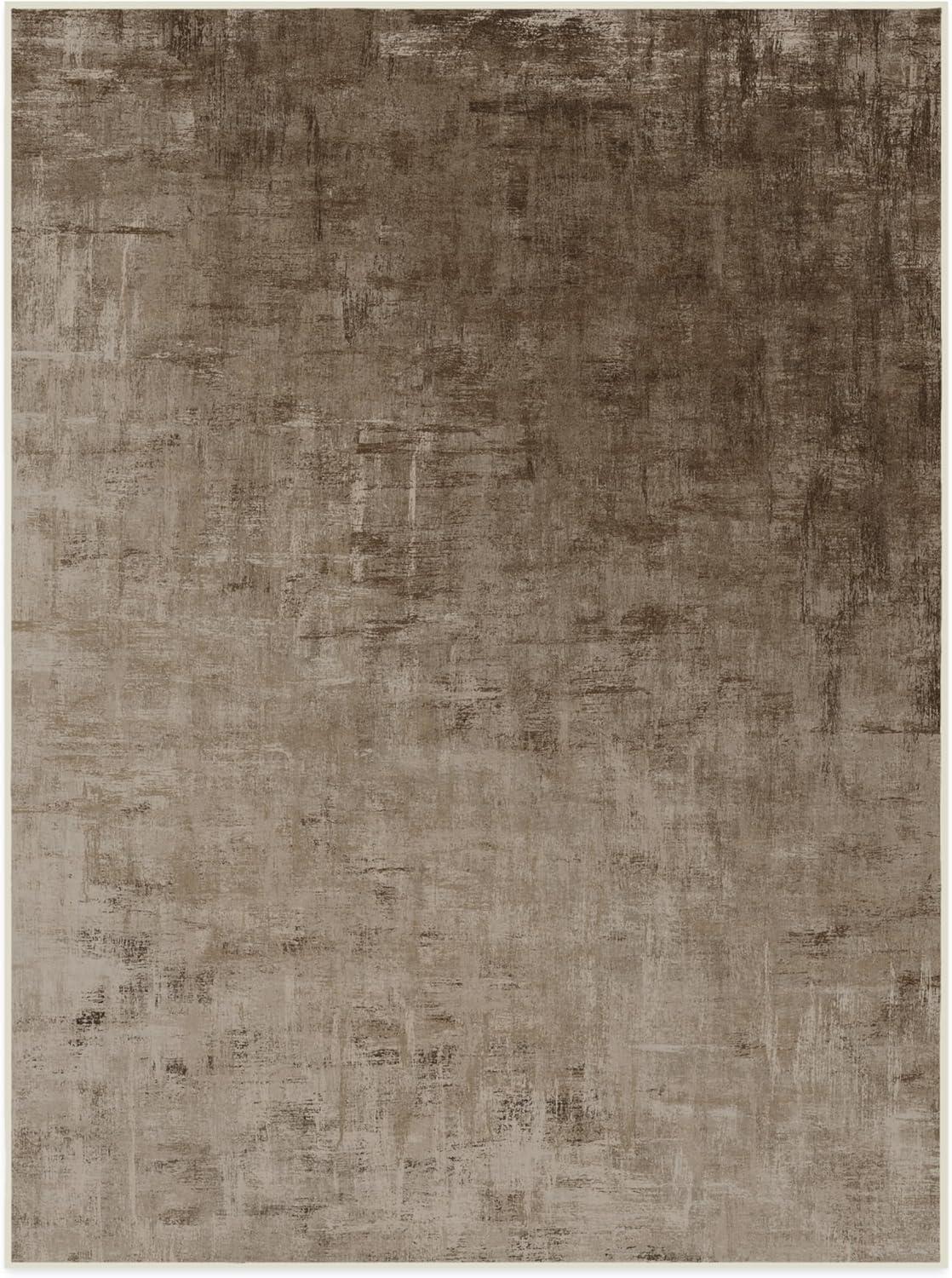 imageRUGGABLE Washable Modern Area Rug Impasto Natural 3x5 StainResistant NonSlip Small Machine Washable Rugs for Living Room Bedroom Hallway Entryway ampamp Officewith Standard PadNatural Standard Pad