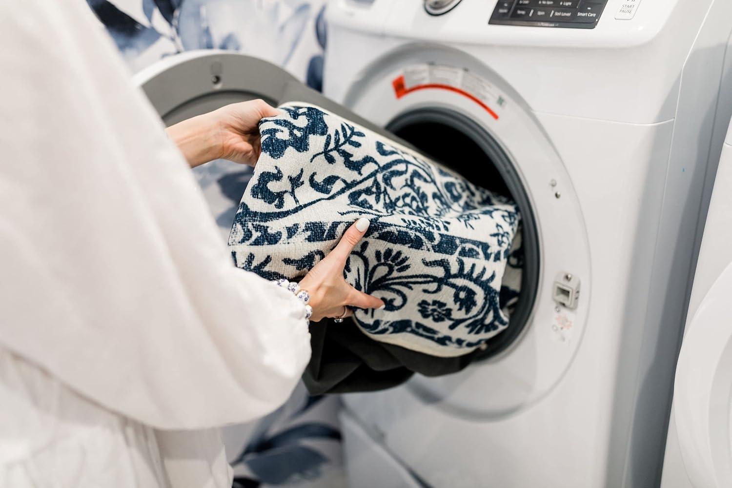 imageRUGGABLE Washable Vintage Area Rug  Celestine Coral 3x5 StainResistant NonSlip  Small Machine Washable Rugs for Living Room Bedroom Hallway Entryway ampamp Officewith Standard PadTeal Blue  Standard Pad