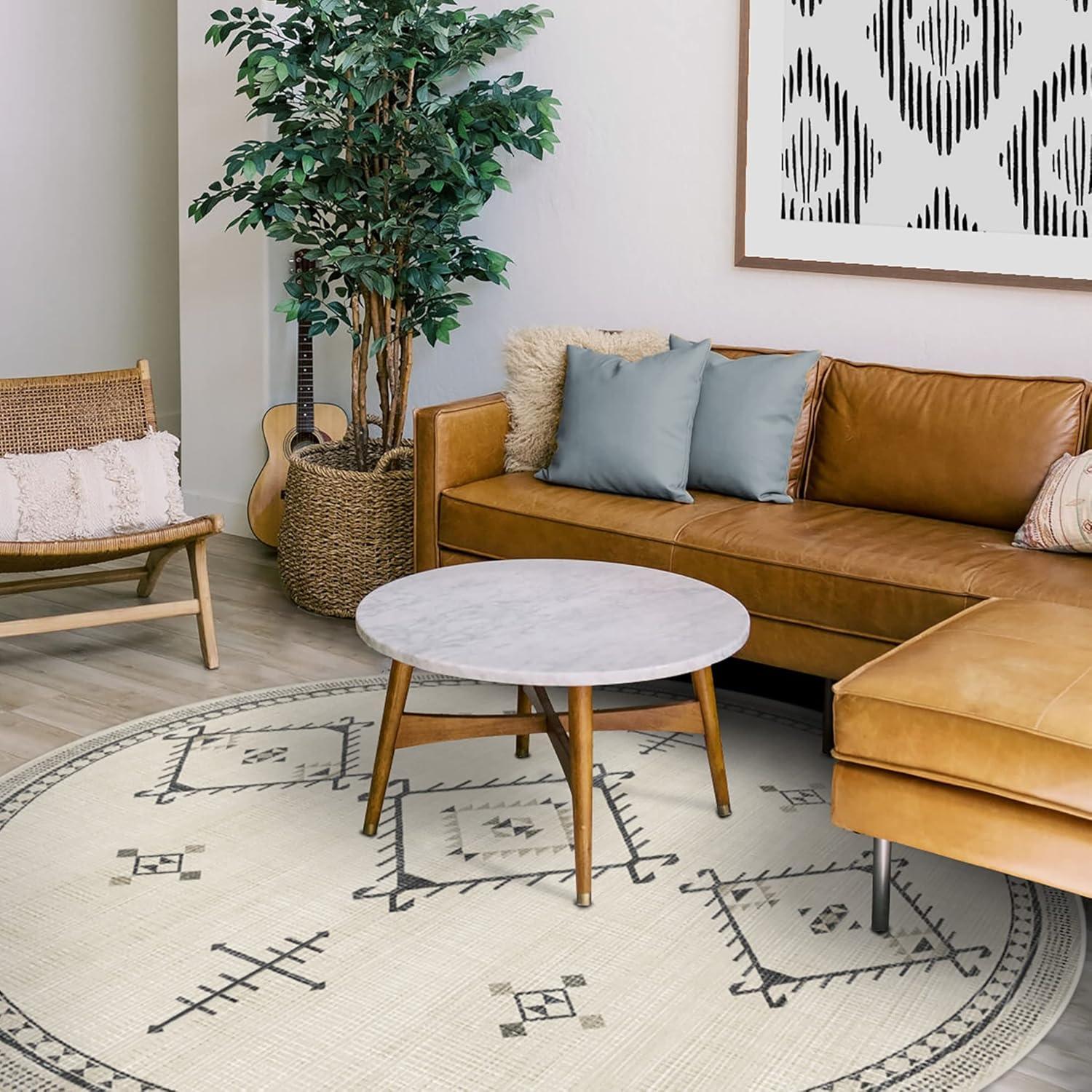 imageRUGGABLE Washable Vintage Area Rug Damali Black ampamp White 3x5 StainResistant NonSlip Small Machine Washable Rugs for Living Room Bedroom Hallway Entryway ampamp Officewith Standard PadBlack White Cushioned Pad