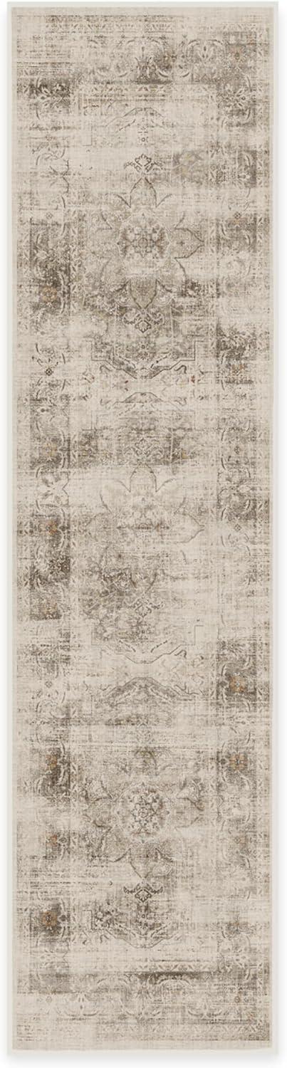 imageRUGGABLE Washable Vintage Area Rug Kamran Hazel 3x5 StainResistant NonSlip Small Machine Washable Rugs for Living Room Bedroom Hallway Entryway ampamp Officewith Standard PadA Hazel Sarrah Standard Pad