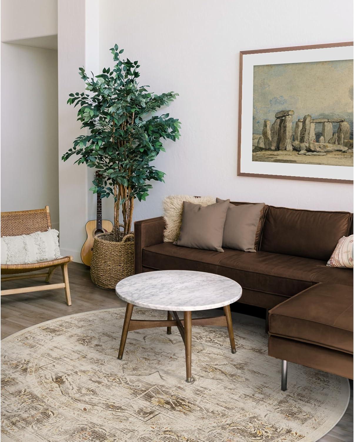 imageRUGGABLE Washable Vintage Area Rug Kamran Hazel 3x5 StainResistant NonSlip Small Machine Washable Rugs for Living Room Bedroom Hallway Entryway ampamp Officewith Standard PadA Hazel Sarrah Cushioned Pad