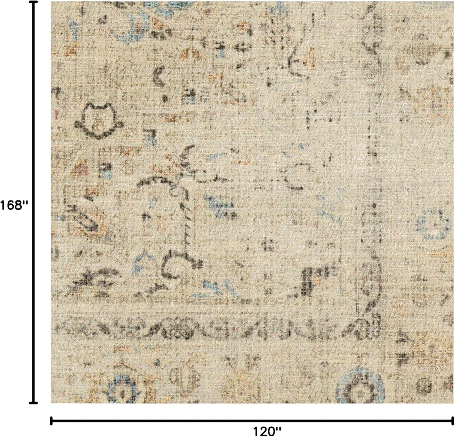 imageRUGGABLE Washable Vintage Area Rug Kamran Hazel 3x5 StainResistant NonSlip Small Machine Washable Rugs for Living Room Bedroom Hallway Entryway ampamp Officewith Standard PadIvory Opal Kamran Standard Pad