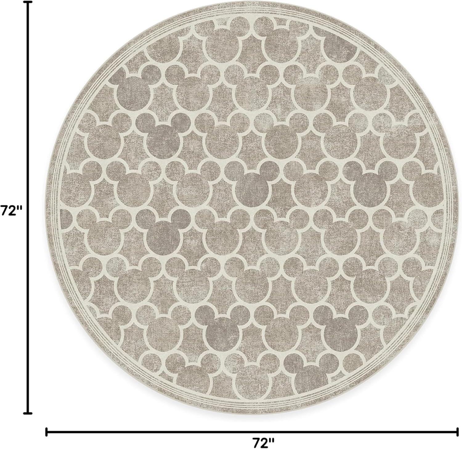 imageRUGGABLE x Disney Washable Area Rug Trellis Blue 3x5 StainResistant NonSlip Small Machine Washable Rugs for Living Room Bedroom Hallway Entryway ampamp Officewith Standard PadMickey Trellis Grey Cushioned Pad