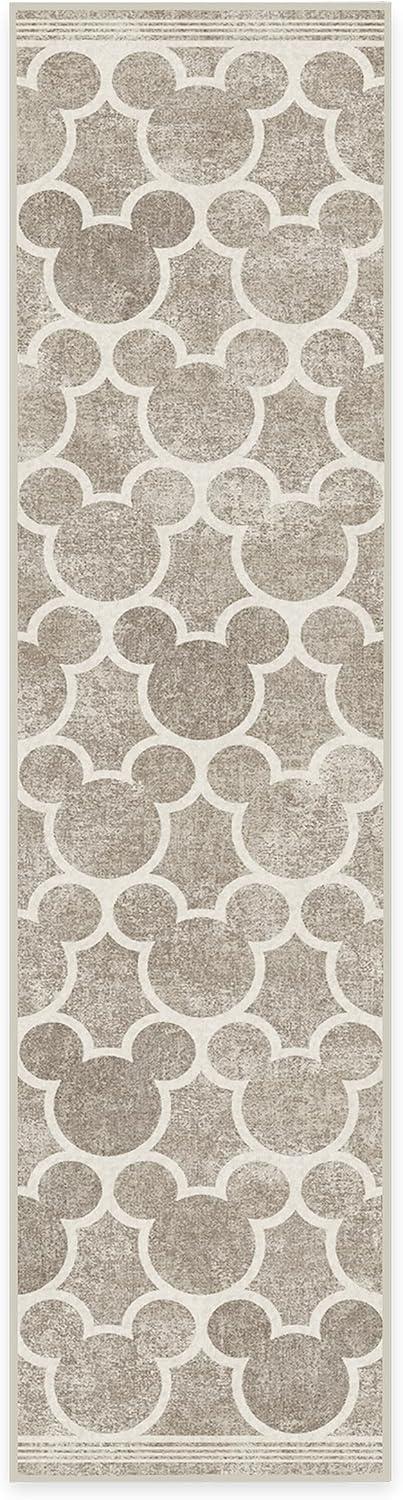 imageRUGGABLE x Disney Washable Area Rug Trellis Blue 3x5 StainResistant NonSlip Small Machine Washable Rugs for Living Room Bedroom Hallway Entryway ampamp Officewith Standard PadMickey Trellis Grey Cushioned Pad