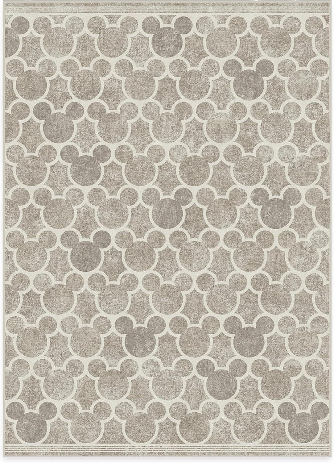 imageRUGGABLE x Disney Washable Area Rug Trellis Blue 3x5 StainResistant NonSlip Small Machine Washable Rugs for Living Room Bedroom Hallway Entryway ampamp Officewith Standard PadMickey Trellis Grey Standard Pad